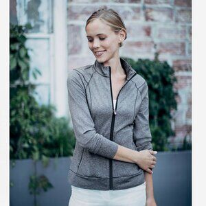 Heather Gray Full Zip Jacket NWT Cutter & Buck